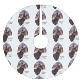 Australian Kelpie jul Julgransmatta Borstad Polyester