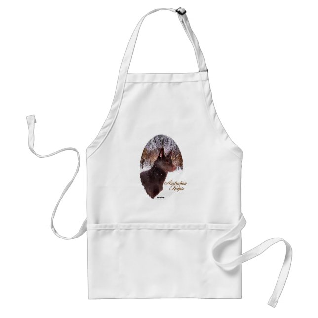 Australian Kelpie-julgåvor Förkläde (Framsidan)