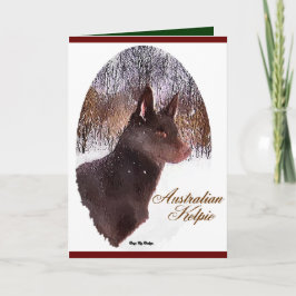 Australian Kelpie-julgåvor Helgkort