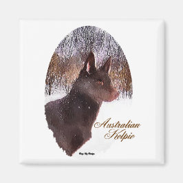 Australian Kelpie-julgåvor Magnet