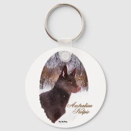 Australian Kelpie-julgåvor Nyckelring