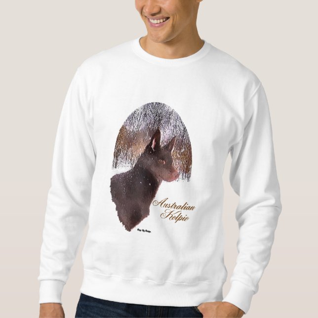 Australian Kelpie-julgåvor Sweatshirt (Framsida)