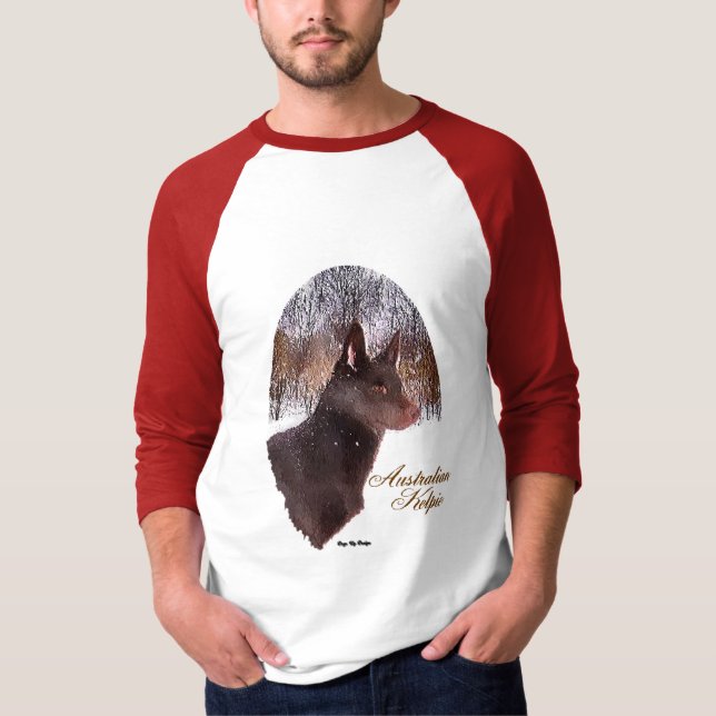Australian Kelpie-julgåvor T-shirt (Framsida)