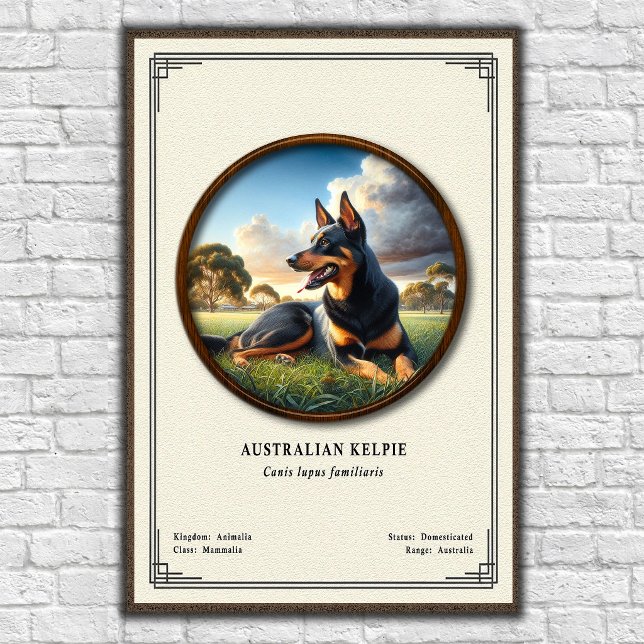 Australian Kelpie  Zoology Series Poster (Skapare uppladdad)