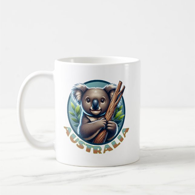 Australian Koala Bear Kaffemugg (Vänster)