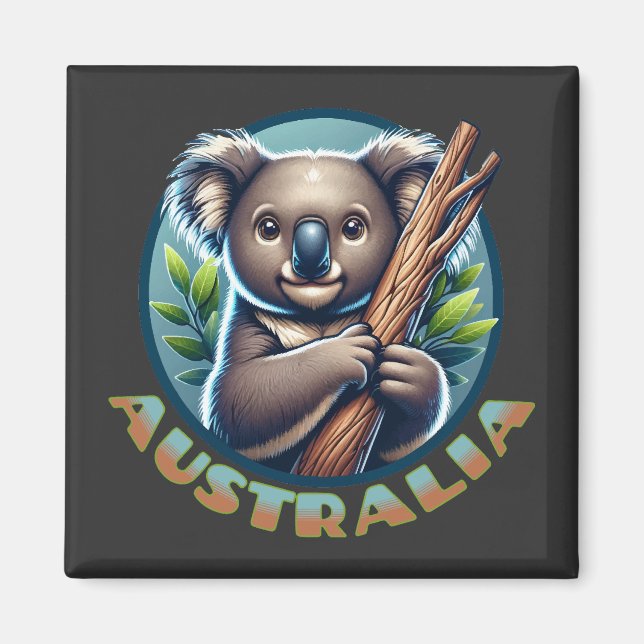 Australian Koala Bear Magnet (Framsidan)