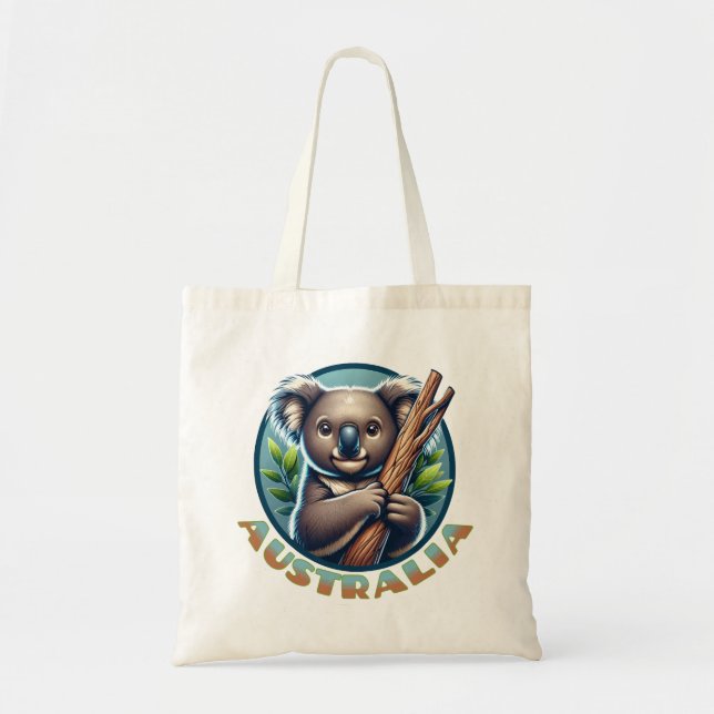 Australian Koala Bear Tygkasse (Framsidan)