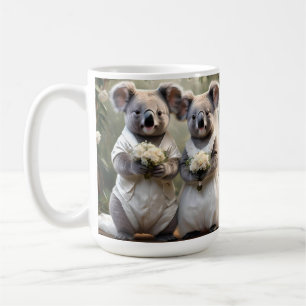 Australian Koala Bear White Bröllop Kaffemugg
