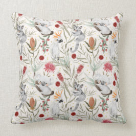 Australian Koala Cockatoos Proteas Nature Mönster Kudde