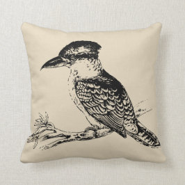 Australian Kookaburra Beige Cushion Kudde