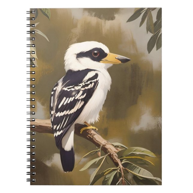 Australian Kookaburra Painting Anteckningsbok (Framsidan)