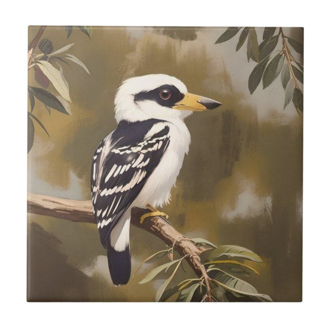 Australian Kookaburra Painting Kakelplatta (Framsidan)