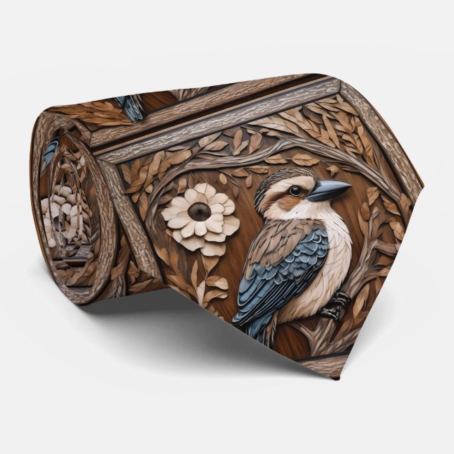 Australian Kookaburra Wood Art Print Slips (Rullad)