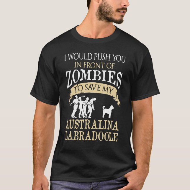 Australian Labradoodle Dog Lovers T Shirt (Framsida)