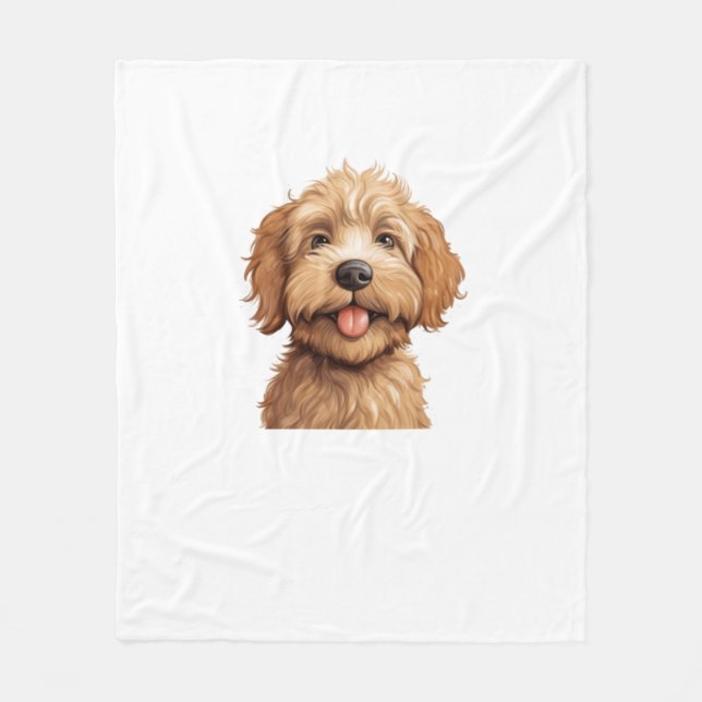 Australian Labradoodle Fleecefilt (Framsidan)