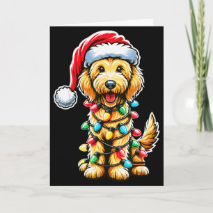 Australian Labradoodle julgran Xmas tomte L Kort