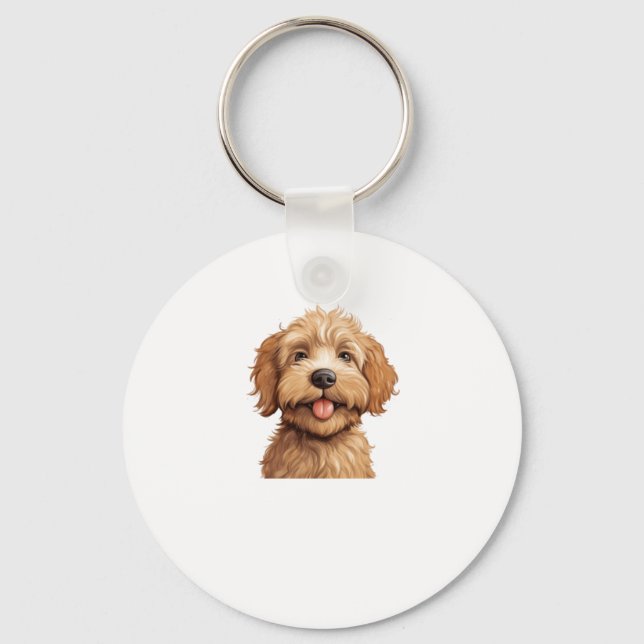 Australian Labradoodle Nyckelring (Framsida)