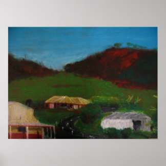 Australian Landcape-Chapman Valley, Geraldton Poster