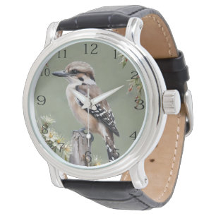 Australian Laughing Bird The Kookaburra Oil Paint, Armbandsur
