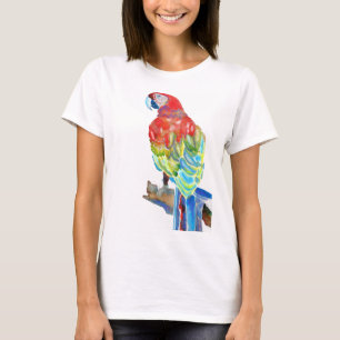 Australian Macaw Parrot Watercolor art T Shirt