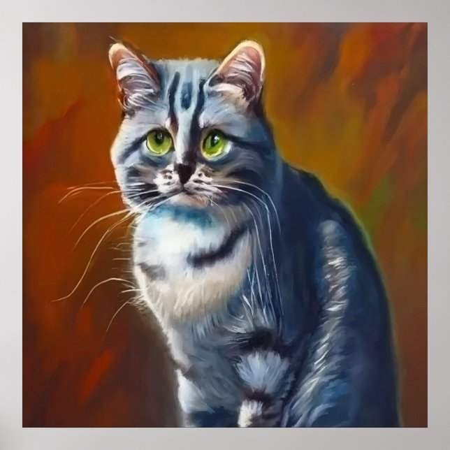 Australian Mist Cat Poster (Framsidan)