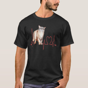Australian Mist Heartbeat Rolig Katt Mamma Katt Pa T Shirt
