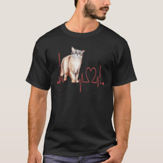 Australian Mist Heartbeat Rolig Katt Mamma Katt Pa T Shirt