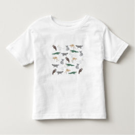 Australian Native Animals Eucalyptus Grönt Mönster T Shirt