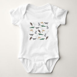 Australian Native Animals Eucalyptus Grönt Mönster T Shirt