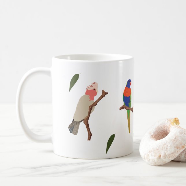 Australian Native Birds Kaffemugg (Med munk)