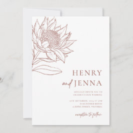 Australian Native Botanicals Waratah Protea Inbjudningar