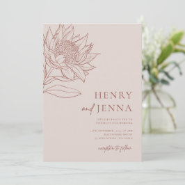 Australian Native Botanicals Waratah Protea Inbjudningar