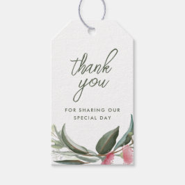 Australian Native Gum Blommar Gift Märkre Presentetikett