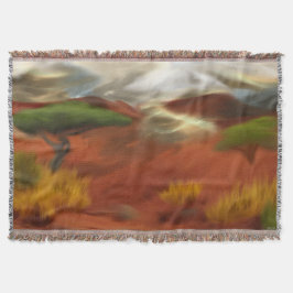 Australian Outback Dawn Abstrakt Art Filt