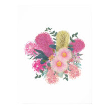 Australian Outback Rosa and Gult Blooms