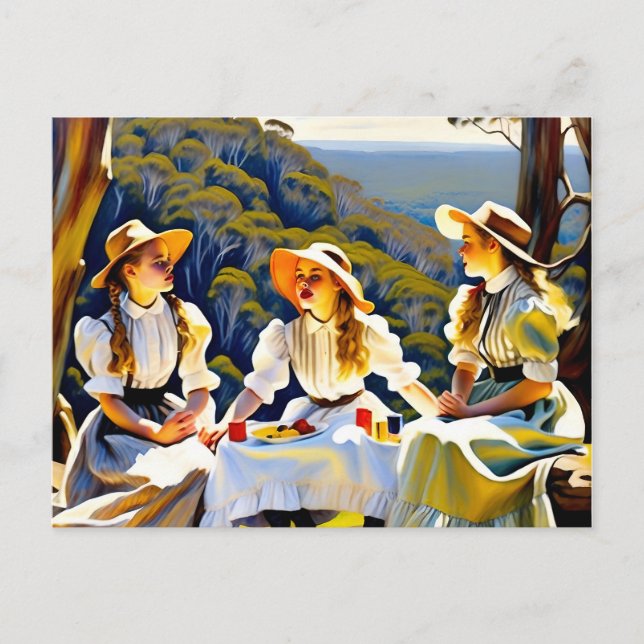 Australian Picnic vid Hanging Sten Vykort (Framsida)