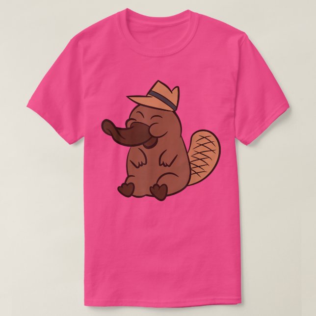 Australian Platypus Cute Platypus  T Shirt (Design framsida)