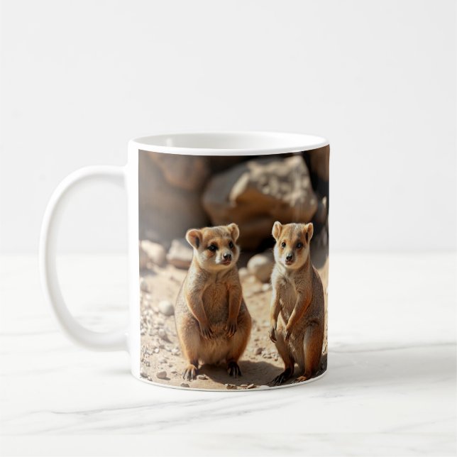 Australian Quokka Twillingars Kaffemugg (Vänster)