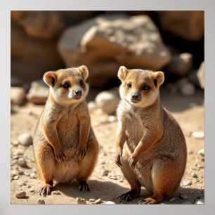 Australian Quokka Twillingars Poster