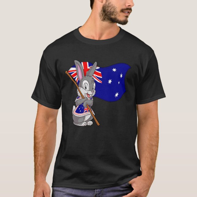 Australian Rabbit T Shirt (Framsida)