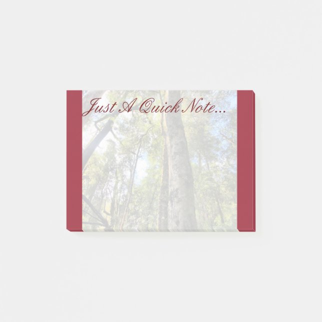 Australian Rainforest Eucalyptus Gum Träd Post-it Block (Framsida)