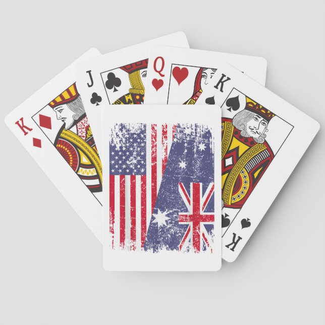 AUSTRALIAN ROOTS Halamerikanska Flagga AUSTRALIA Casinokort (Baksidan)