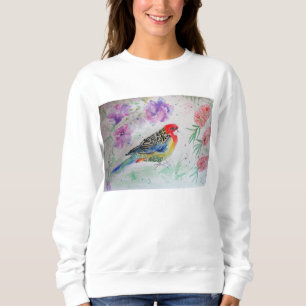 Australian Rosella Parrot Watercolor Sweatshirt T Shirt