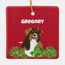 Australian Shelpherd Aussie Cog Anpassningsbar Pho