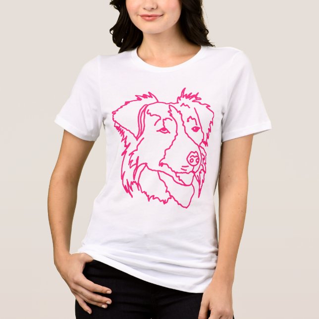 Australian shepherd [81] t shirt (Framsida)