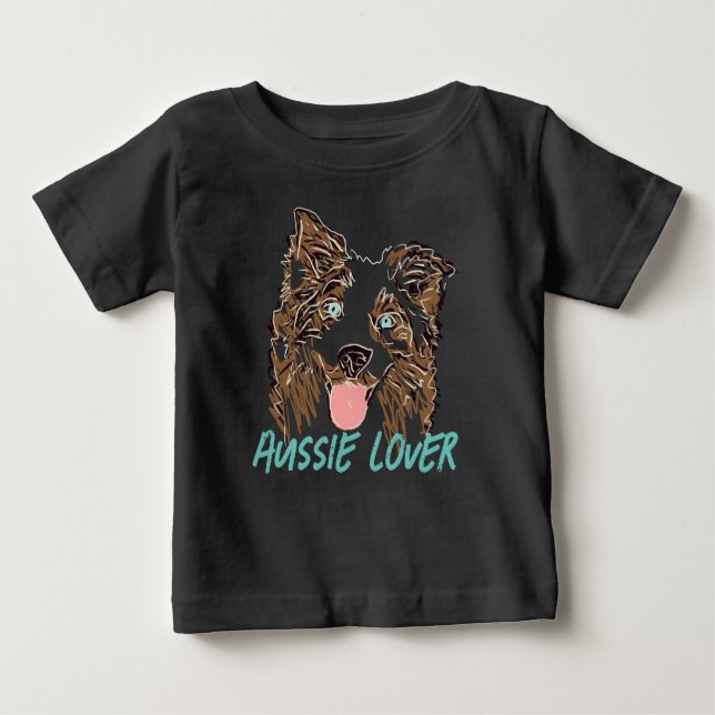 Australian shepherd Älskare T Shirt (Framsida)