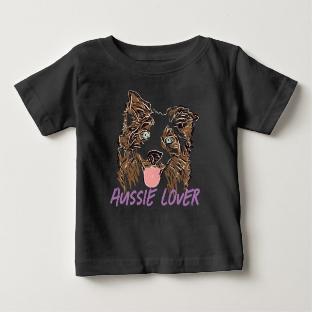 Australian shepherd Älskare T Shirt (Framsida)
