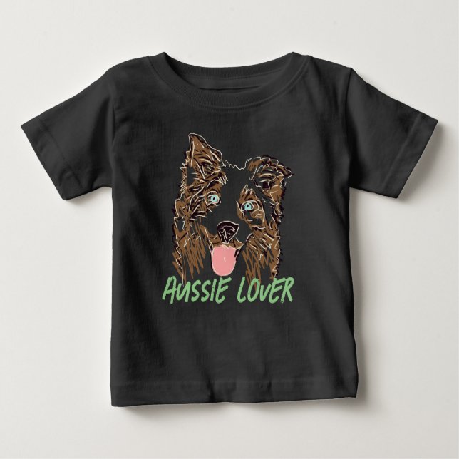 Australian shepherd Älskare T Shirt (Framsida)