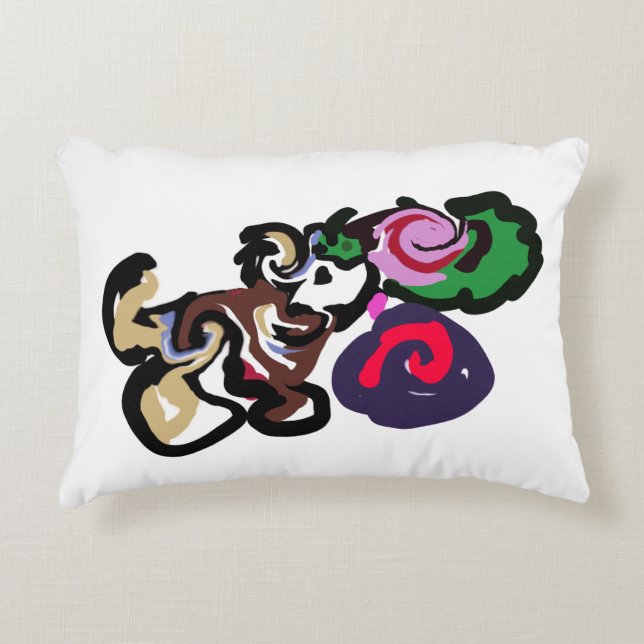 Australian shepherd and roses joy prydnadskudde (Framsidan)