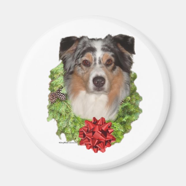 Australian shepherd-andetag - Magnet (Framsidan)